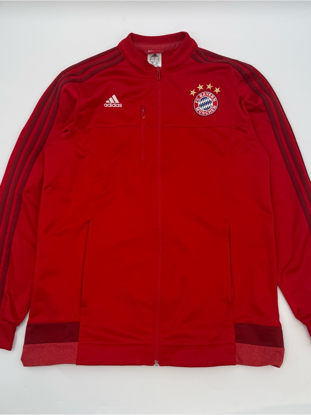 adidas Red Bayern Munich Full-Zip Track Jacket